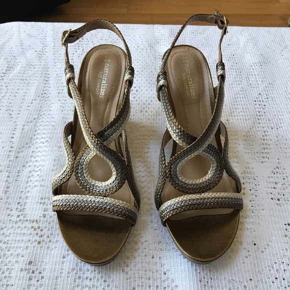 Naturalizer Shoes - Naturalizer Silver/Gold/Bronze Sz 9.5
